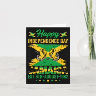 Happy Independence Day Jamaica 1962 Jamaikanische  Karte