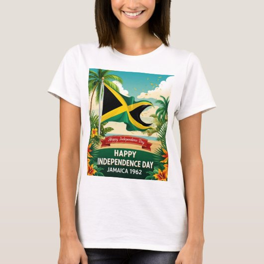 Happy Independence Day Jamaica 1962 Proud T - Shir T-Shirt (Vorderseite)