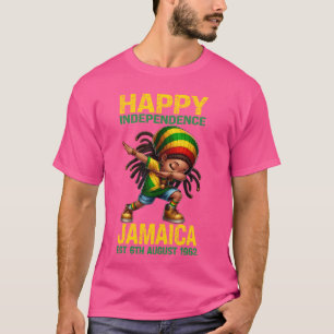 Happy Independence Day Jamaica Est. 6. August 196 T-Shirt