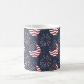 Happy Independence Day & July 4 Geschenk Kaffeetasse (Mittel)
