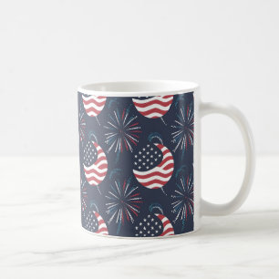 Happy Independence Day & July 4 Geschenk Kaffeetasse