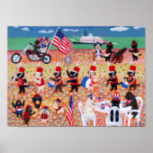 Happy Independence Day Labradors Artwork Poster (Vorne)