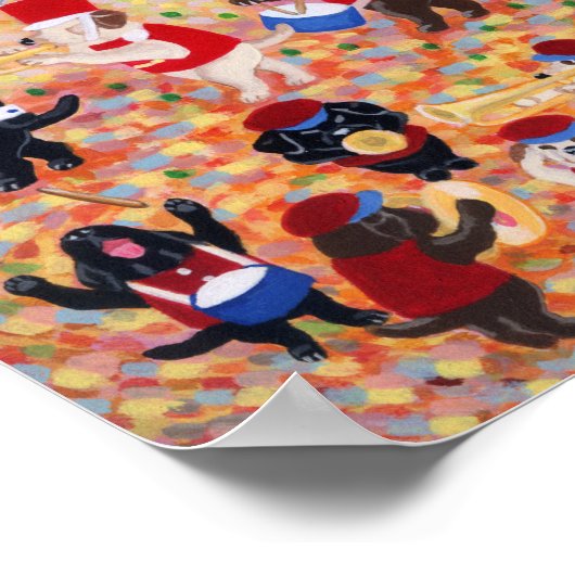 Happy Independence Day Labradors Artwork Poster (Ecke)