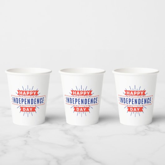 Happy Independence Day Paper Cups Pappbecher (Multi)