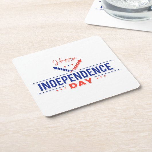 Happy Independence Day Paper Untersetzer (angewinkelt)