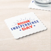 Happy Independence Day Paper Untersetzer (angewinkelt)