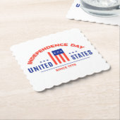 Happy Independence Day Paper Untersetzer (angewinkelt)