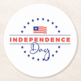 Happy Independence Day Paper Untersetzer