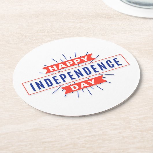 Happy Independence Day Paper Untersetzer (Angewinkelt)