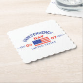 Happy Independence Day Paper Untersetzer (angewinkelt)