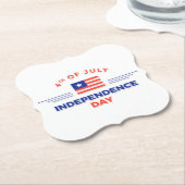 Happy Independence Day Paper Untersetzer (angewinkelt)