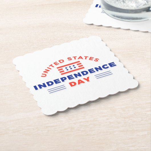 Happy Independence Day Paper Untersetzer (angewinkelt)