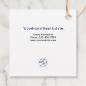 Happy Independence Day Pop von | Realtor Danke Geschenkanhänger (Rückseite)