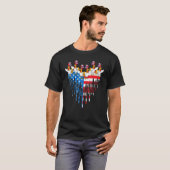 Happy Independence Day Pride American Flag Huhn T-Shirt (Vorne ganz)
