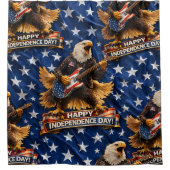 Happy Independence Day shower curtain description Duschvorhang (Vorderseite)