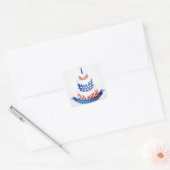 Happy Independence Day Square Sticker (Umschlag)