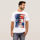 Happy Independence Day T - Shirt Design (Vorne ganz)