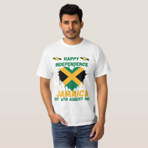 Happy Independence Jamaica Day Jamaican Flag 1962 T-Shirt