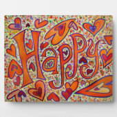 Happy Inspiration Word Malgedicht Plaque Fotoplatte (Vorderseite)