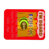 Happy inspirierendes Leben Vermisst Sie alle Magnet (Horizontal)