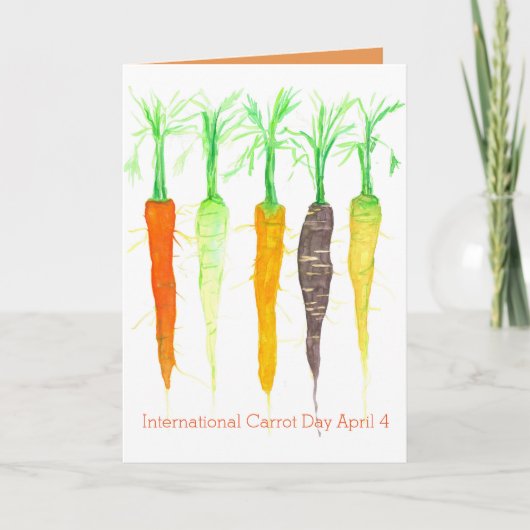 Happy International Carrot Day 4. April Karte (Vorderseite)