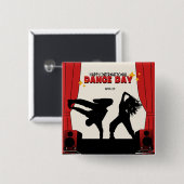 Happy International Dance Day | Welttanztag Button (Vorne & Hinten)