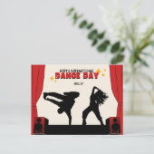 Happy International Dance Day | Welttanztag Postkarte (Stehend Vorderseite)