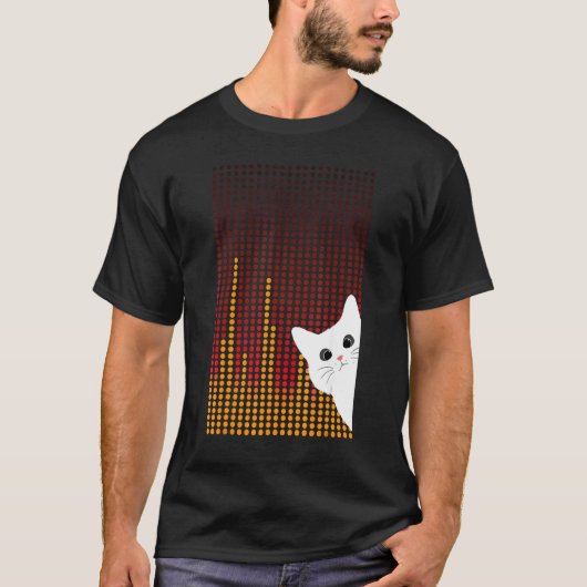 happy International Day Dot with sweety white cat T-Shirt (Vorderseite)