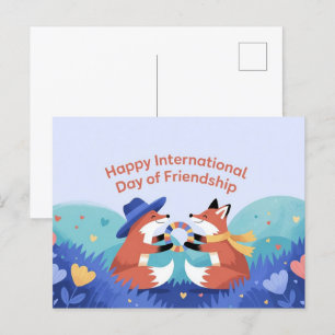 Happy International Day of Friendship Postcard Postkarte