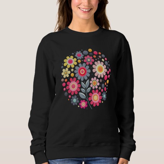 Happy International Dot Day Womens Cotattacore Flo Sweatshirt (Vorderseite)