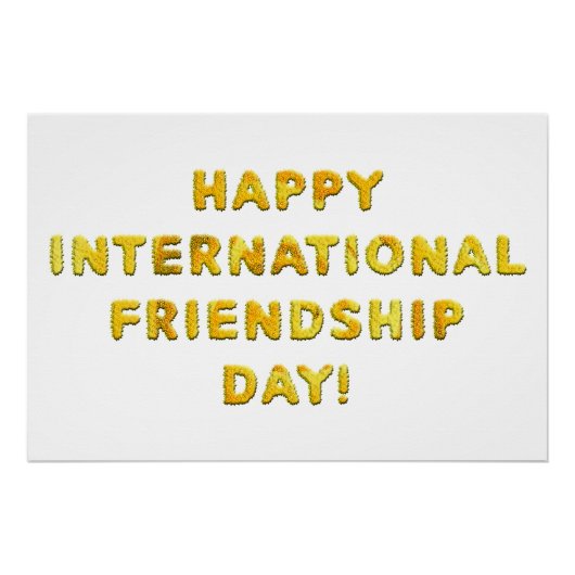 Happy International Friendship Day Poster (Vorderseite)