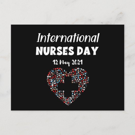 Happy International Nurses Day - 12. Mai 2021 Postkarte (Vorderseite)