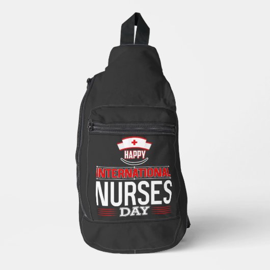 Happy International Nurses Day Crossbody Bag (Vorderseite)