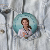 Happy International Nurses Day with Nurse Button (Beispiel)