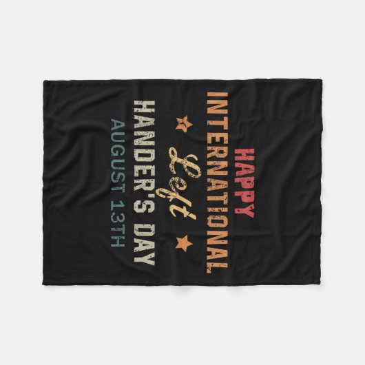 Happy International Verlassen Handers Day August 1 Fleecedecke (Vorderseite (Horizontal))