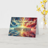 Happy International Woman's Day Karte (Gelbe Blume)