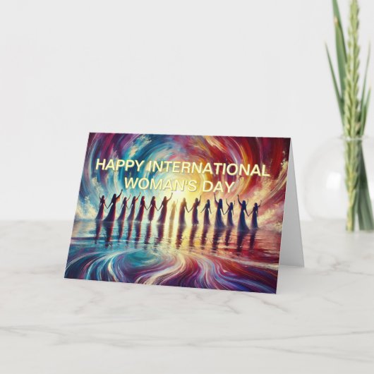 Happy International Woman's Day Karte (Vorderseite)