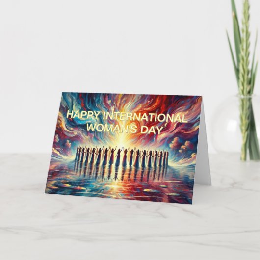 Happy International Woman's Day Karte (Vorderseite)