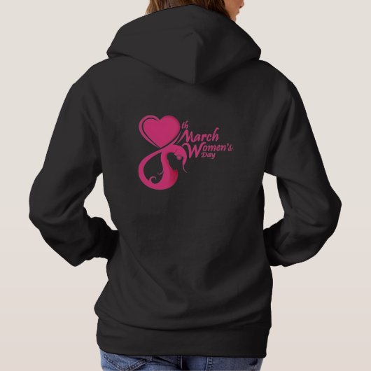 happy International Women’s Day 2026 Hoodie (Rückseite)