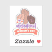 Happy International Women's Day Aufkleber (Blatt)