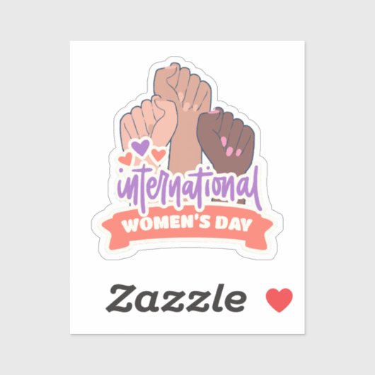 Happy International Women's Day Aufkleber (Blatt)