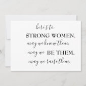 Happy International Women's Day Coffee Tasse Einladung (Vorderseite)