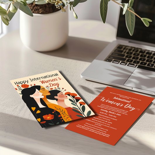 Happy International Women's Day Einladung