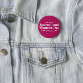 Happy International Women's Day | März 8. Schaltfl Button (Beispiel)