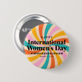 Happy International Women's Day | März 8. Schaltfl Button (Vorne & Hinten)