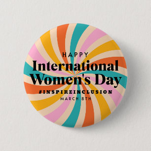 Happy International Women's Day   März 8. Schaltfl Button