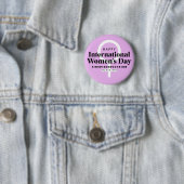 Happy International Women's Day | März 8. Schaltfl Button (Beispiel)