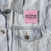 Happy International Women's Day | März 8. Schaltfl Button (Beispiel)