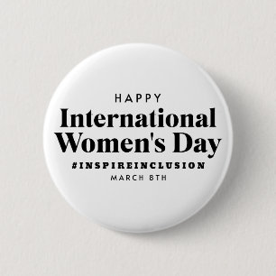 Happy International Women's Day März 8. Schaltfl Button