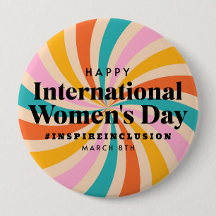 Happy International Women's Day   März 8. Schaltfl Button